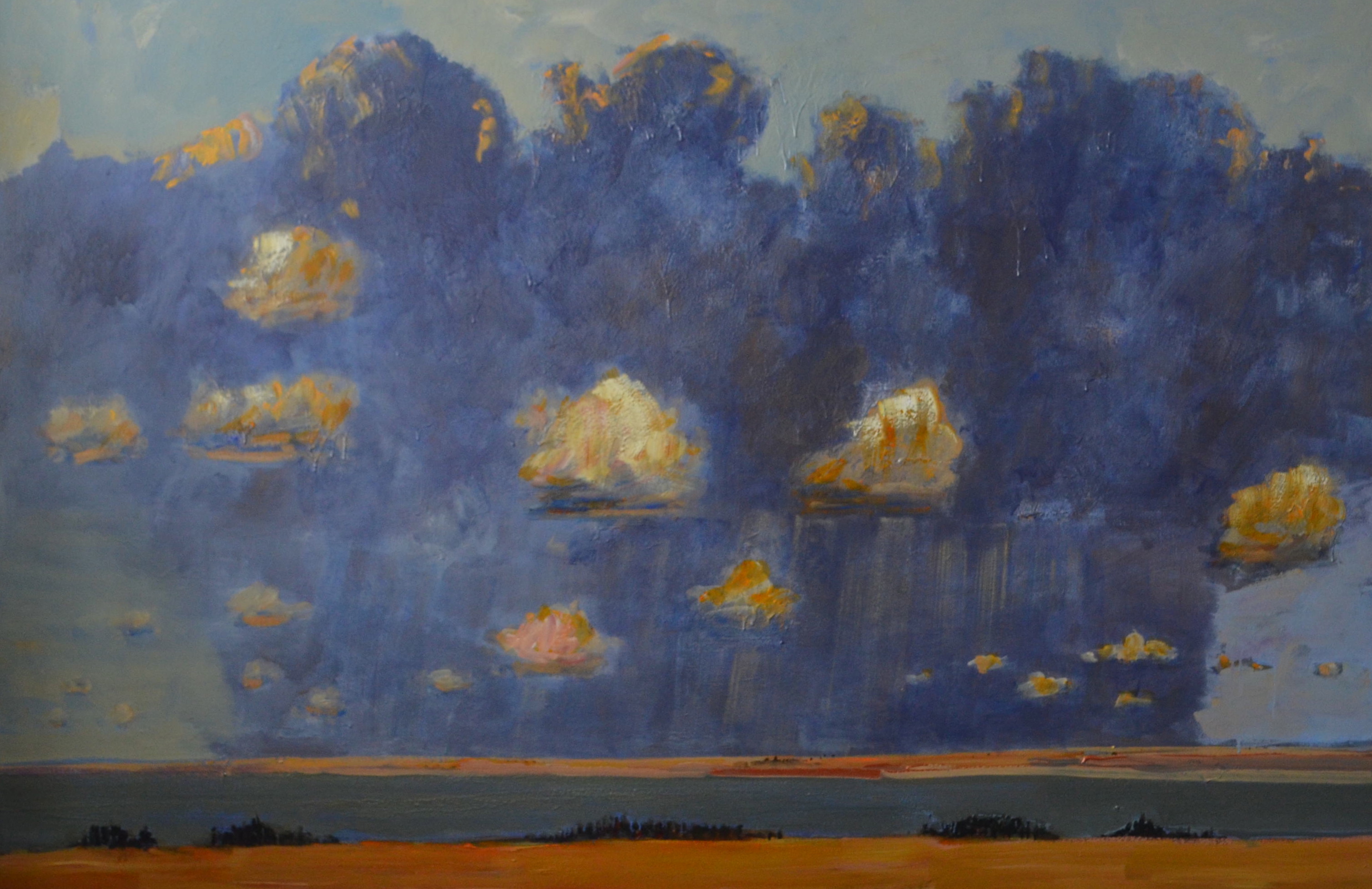 Big-Cloud-Formation-Over-Kasba-Lake-2014-Acrylic-on-canvas-66in-x-96in