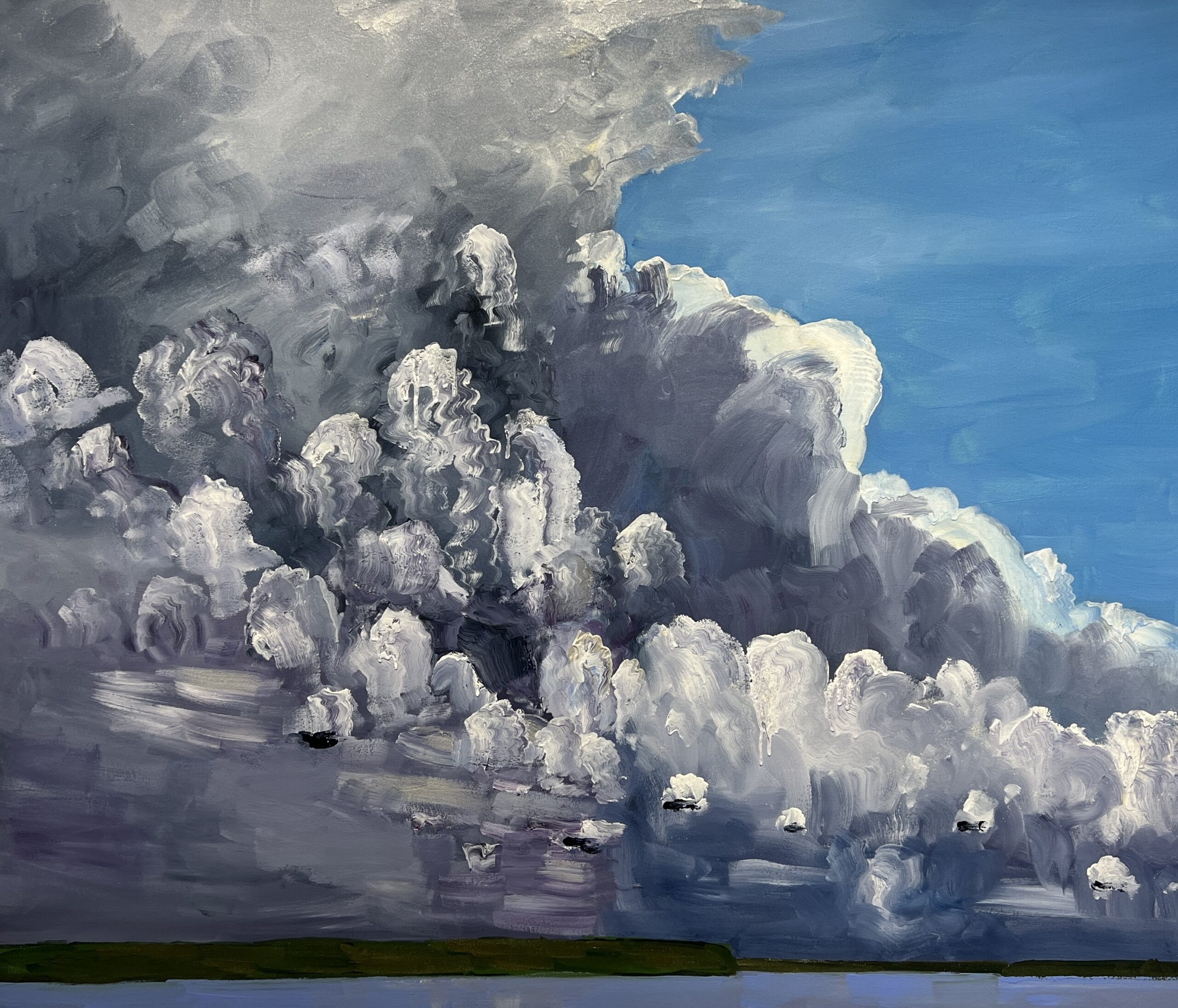 Big Storm 2022 acrylic on canvas 60 x 72