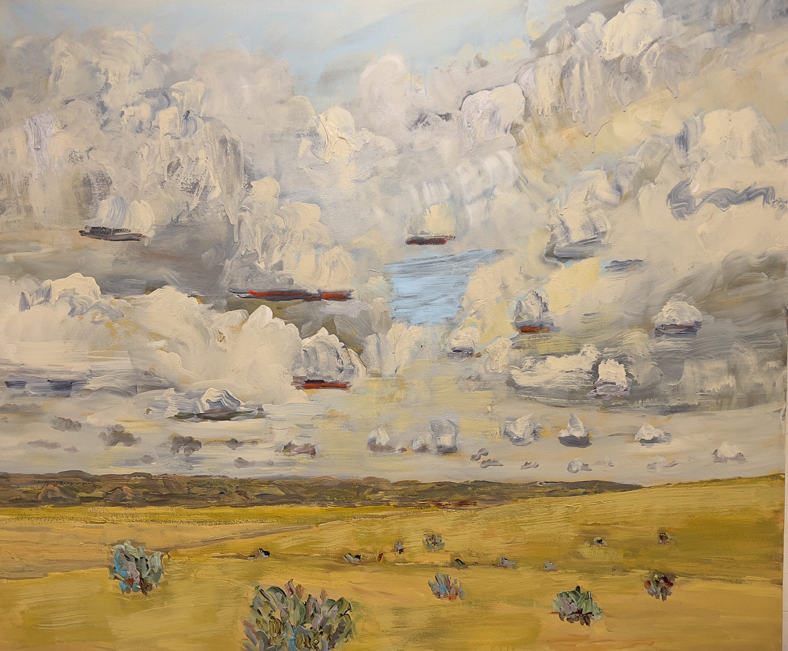 Sagebrush, Sky Clearing 2022 acrylic on canvas 60 x 72